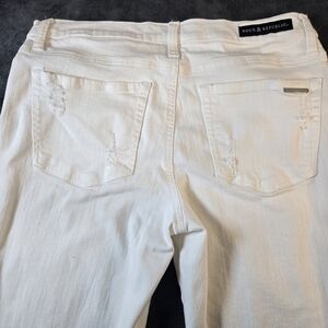 Rock & Republic Berlin Women’s Jeans Size 12M White Skinny Stretch Cotton Blend